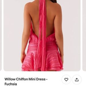 Peppermayo Fuchsia Backless Mini Dress